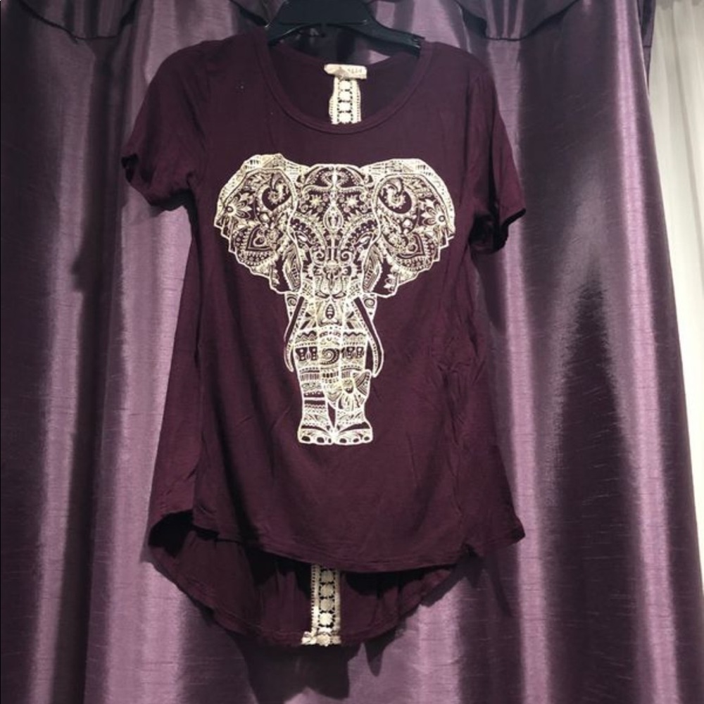 elephant print top